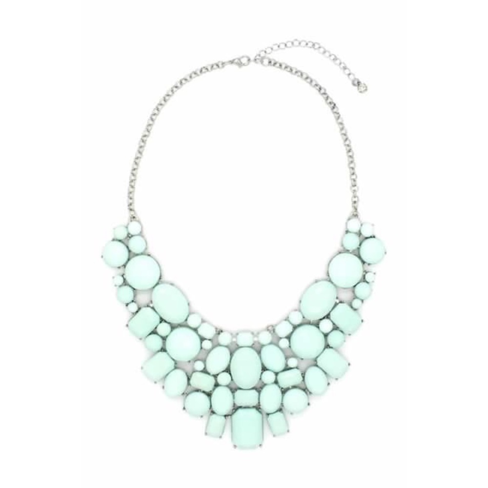 Turquoise Enamel June Bib Necklace